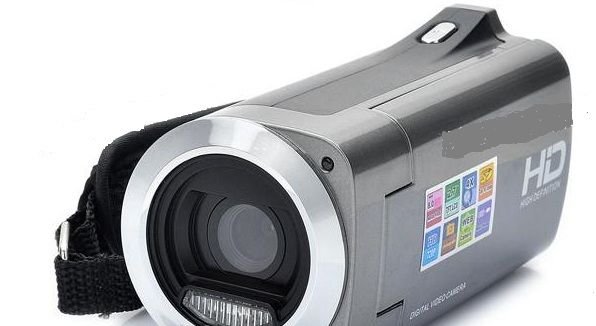 CMOS 8MP Digital Video Camera W/SD/Mini USB - Prata