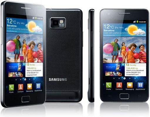 Smartphone Samsung Galaxy S II/Android 2.3/8MP/16GB/Preto