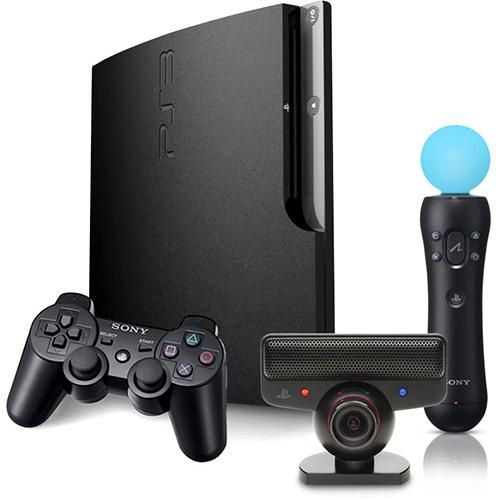 Playstation 3 Slim 160 GB Desbloqueado+Play Move+Eye - Sony